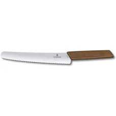 Кухонний ніж Swiss Modern Bread&Pastry 22см волн. с орех. ручкой (GB)