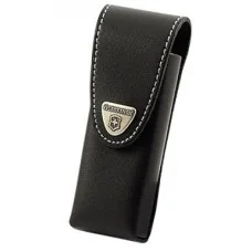 Чохол на пояс Victorinox 111мм шкір.чорн на липучці з повор. кліпом до 4 шарів