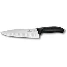 Кухонний ніж SwissClassic Carving 20см рифл. широк. с чорн. ручкой (GB)