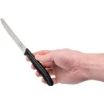Набір кухонний Victorinox SwissClassic Tomato&Sausage Gift Set 6 ножів лезо 11см хвил. з чорн. ручкою