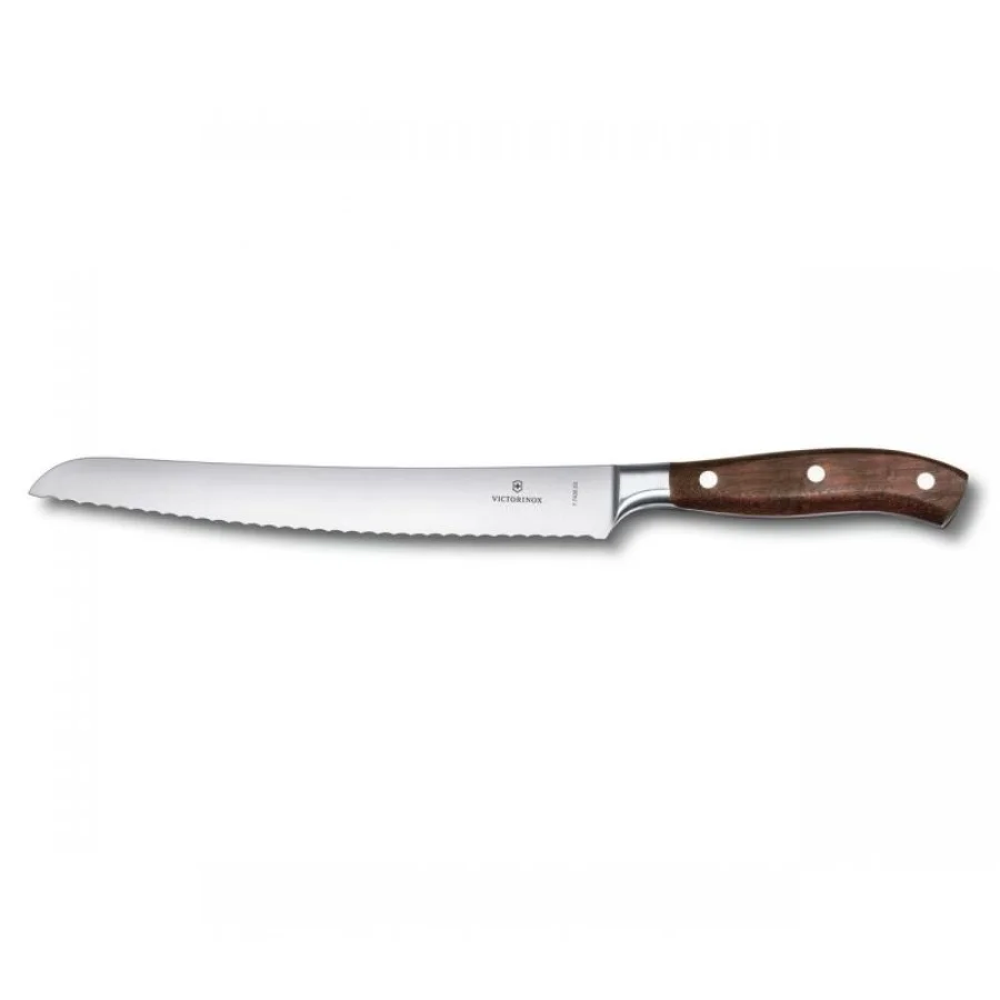 Набір кухонний Victorinox Grand Maitre Сhef's Wood Cutlery Block 6шт з дерев. ручкою з підставкою (5 ножів, віделка)