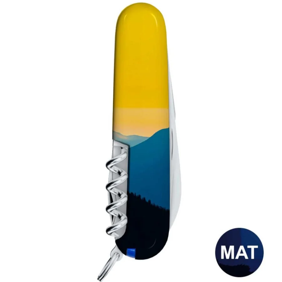 Ніж Victorinox Camper Ukraine 91мм,13функ ,Гірський пейзаж